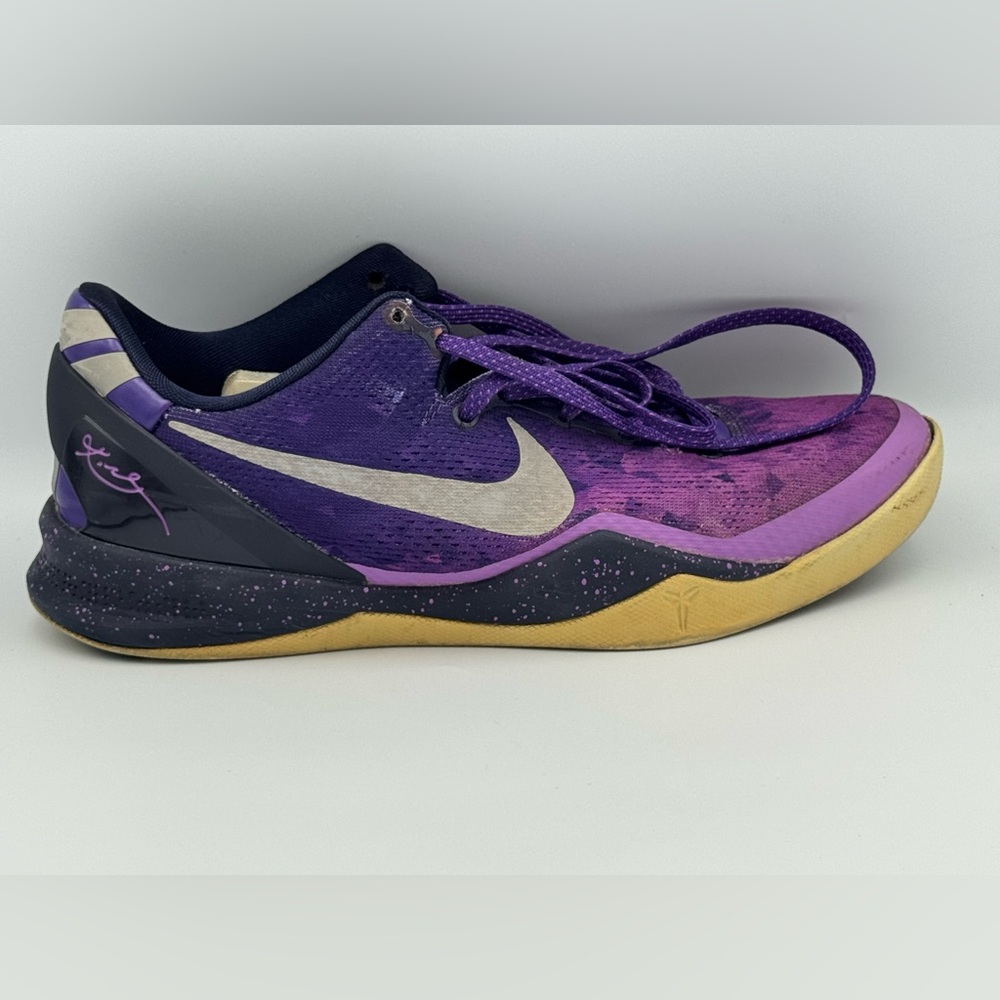 Nike Purple and Gold Sports Sneaker